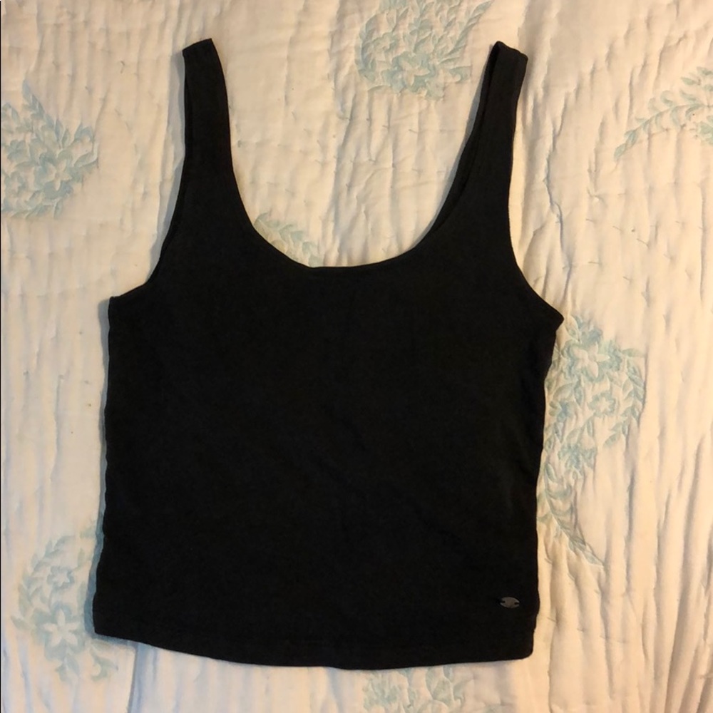 Heathered grey crop top